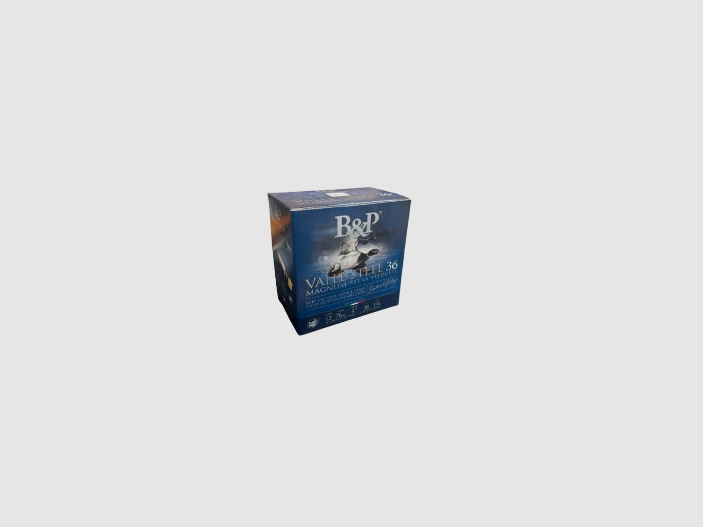 Patronen B&P Kal. 12/76 Valle Steel 36gr