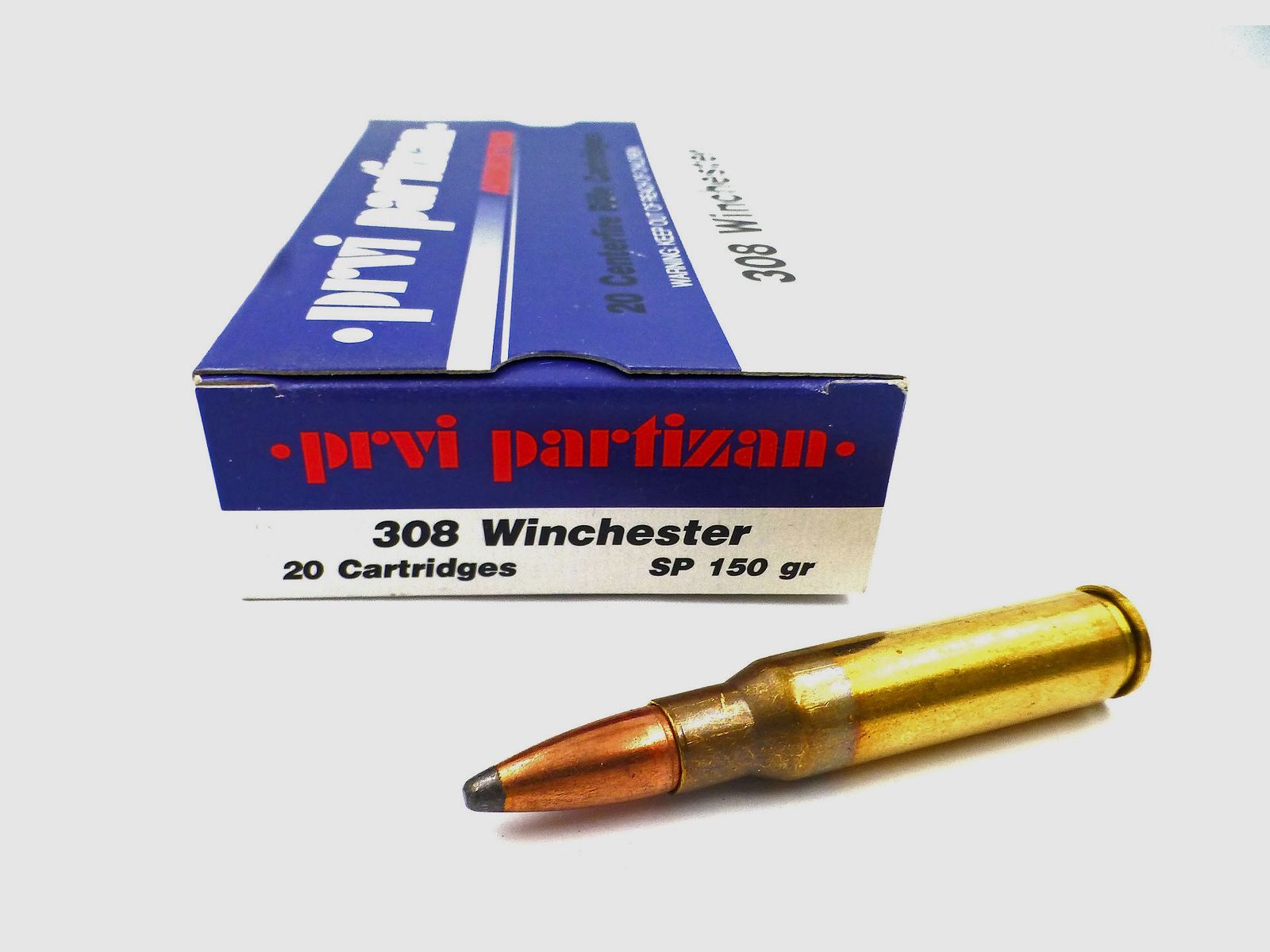 Cartouches PARTIZAN cal. 308Win 150gn SP