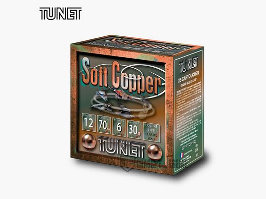 25 Patronen TUNET Soft Copper 30Gr Kal. 12/70