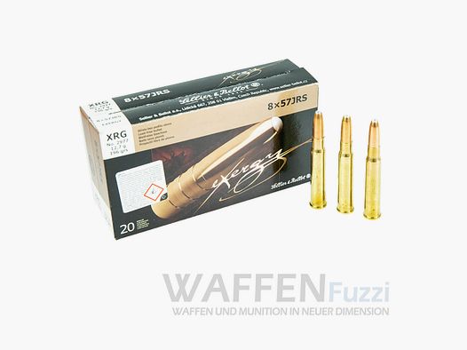 S&B 8x57IRS eXergy XRG bleifreie Jagdpatronen 196grs