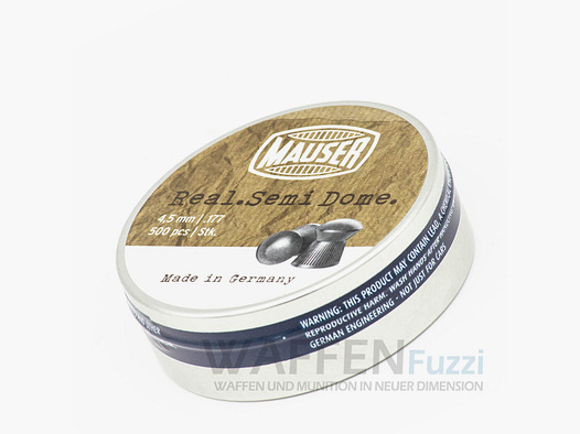 Mauser Real Semi Dome Diabolos 4,5mm 500 pz.