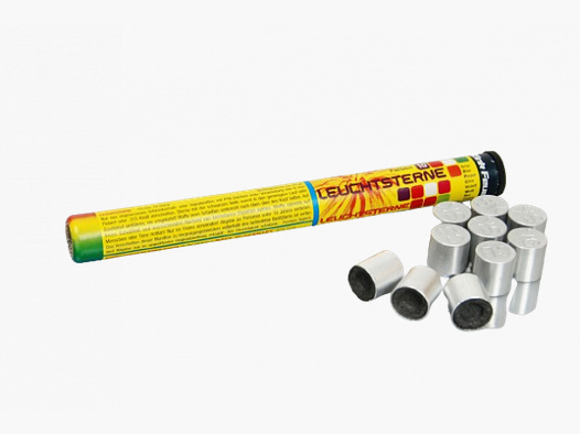 ZINC 10-COLOR LIGHT STARS - 10 SHOTS - 15 MM