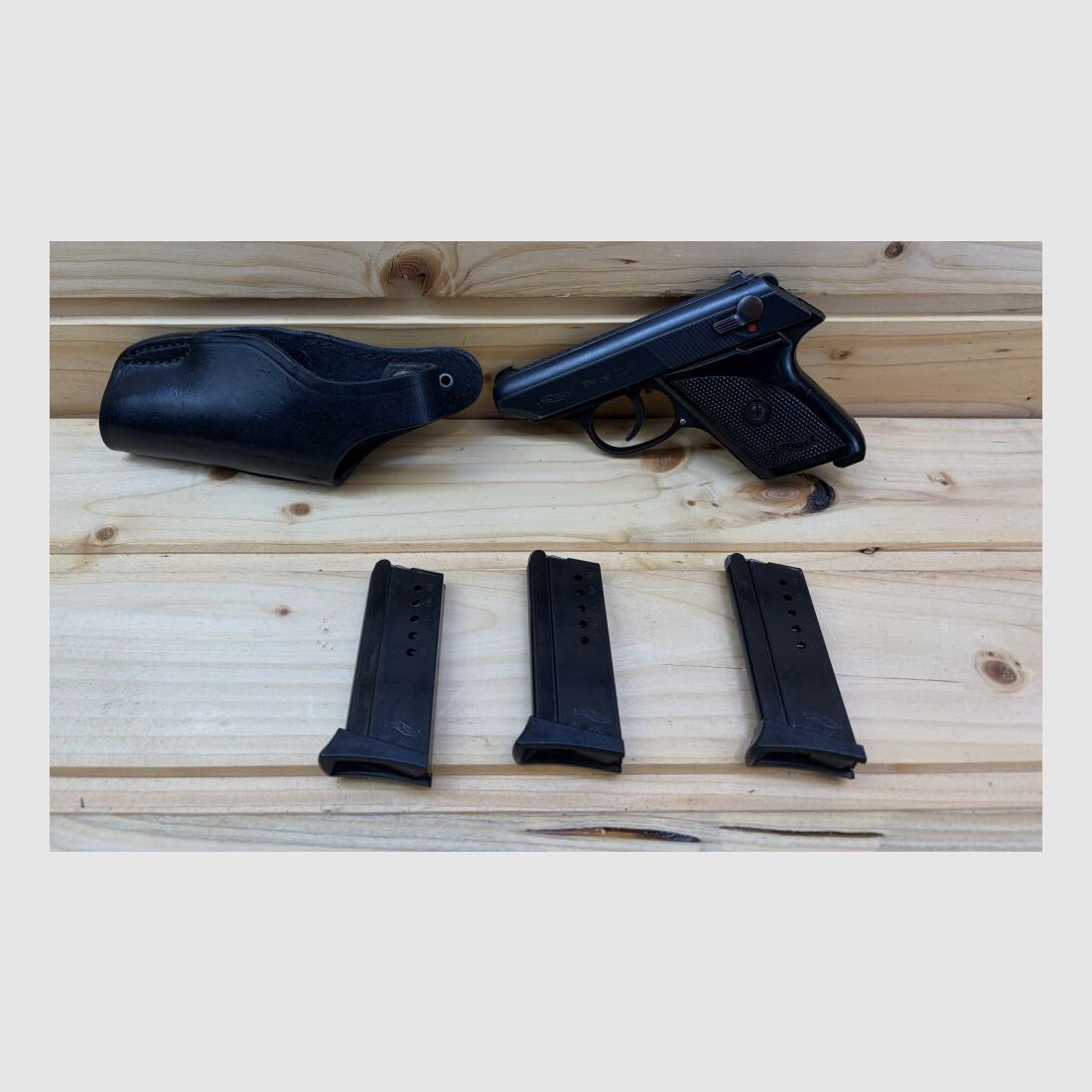 Carl Walther TPH .22lr mit 3x Magazinen und Lederholster .22lr