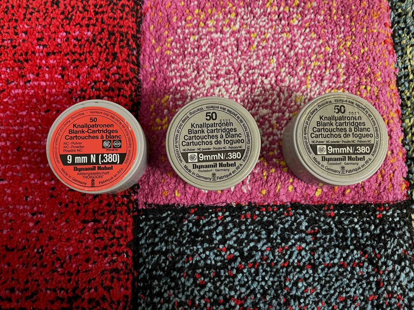 9mm RK cartuchos de fogueo RWS / Dynamit Nobel - Coleccionista