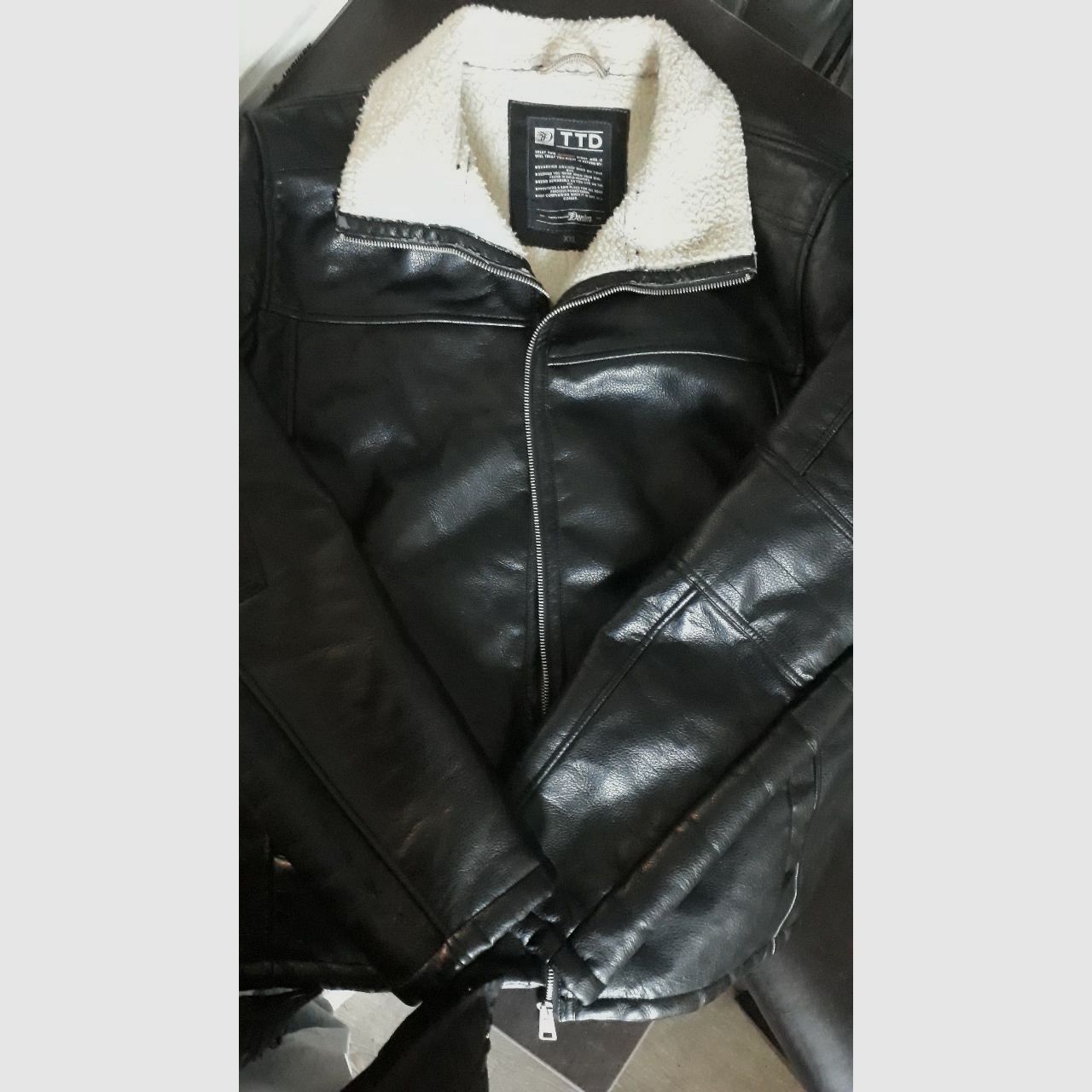 Tom Tayler Denim Echt Leder Jacke XXL Herren 