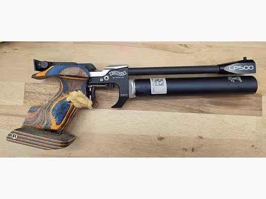 Luftpistole Walther LP 500 mit Rink Griff