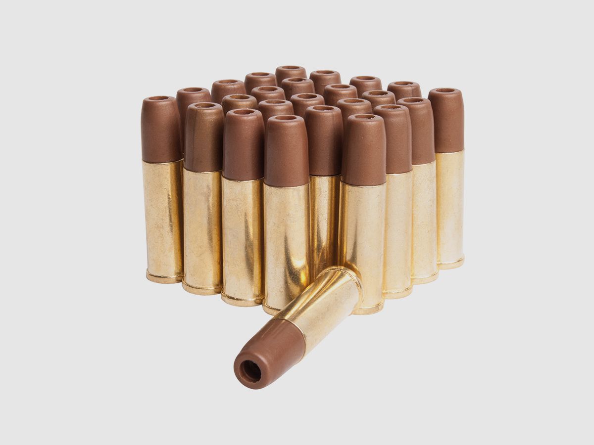 Dan Wesson Revolver Hülsen 25 x 1 Schuss 4,5mm BB - Druckluft Co2