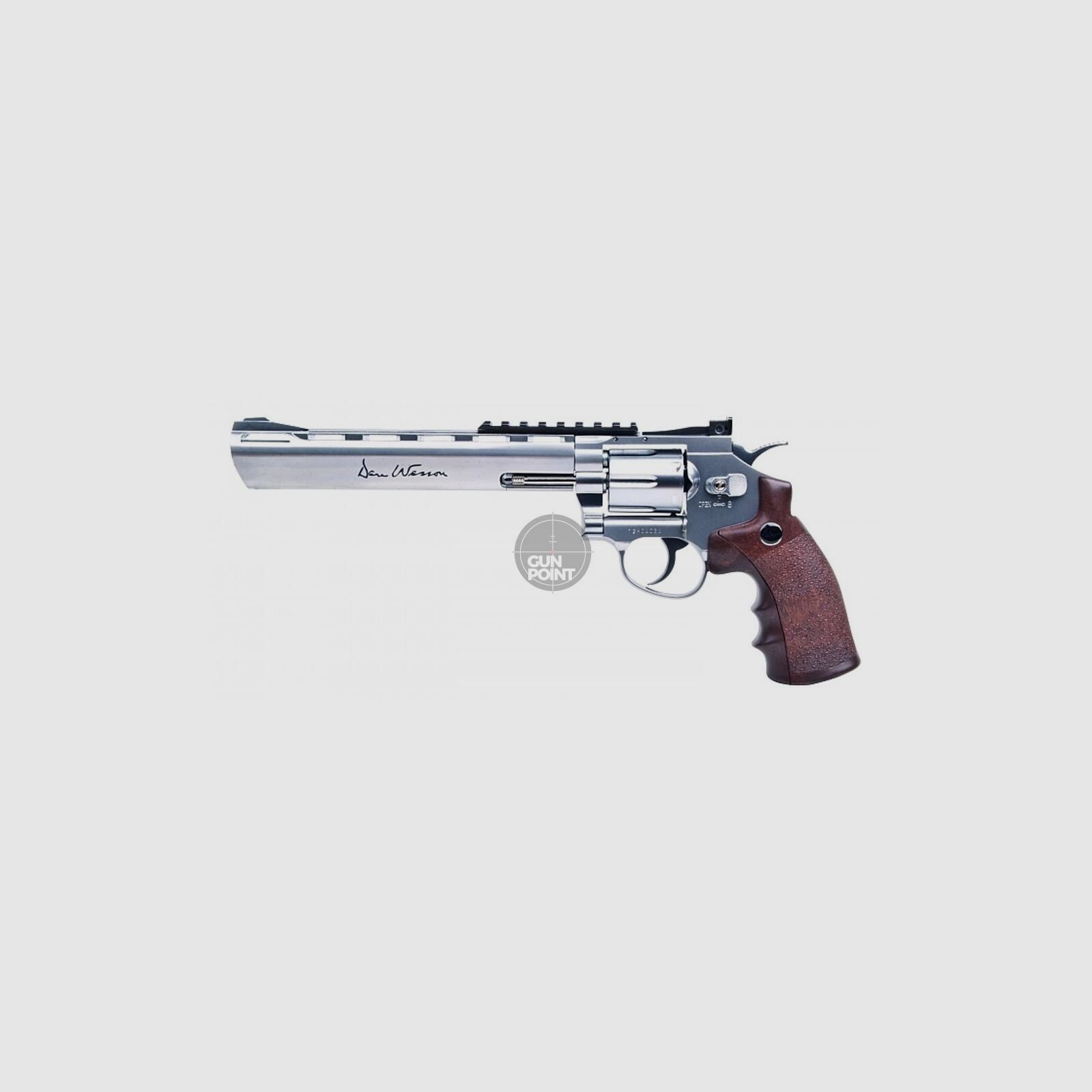 Luftpistole - Dan Wesson 8" Co2-System NBB Silber - Kal. 4,5 mm