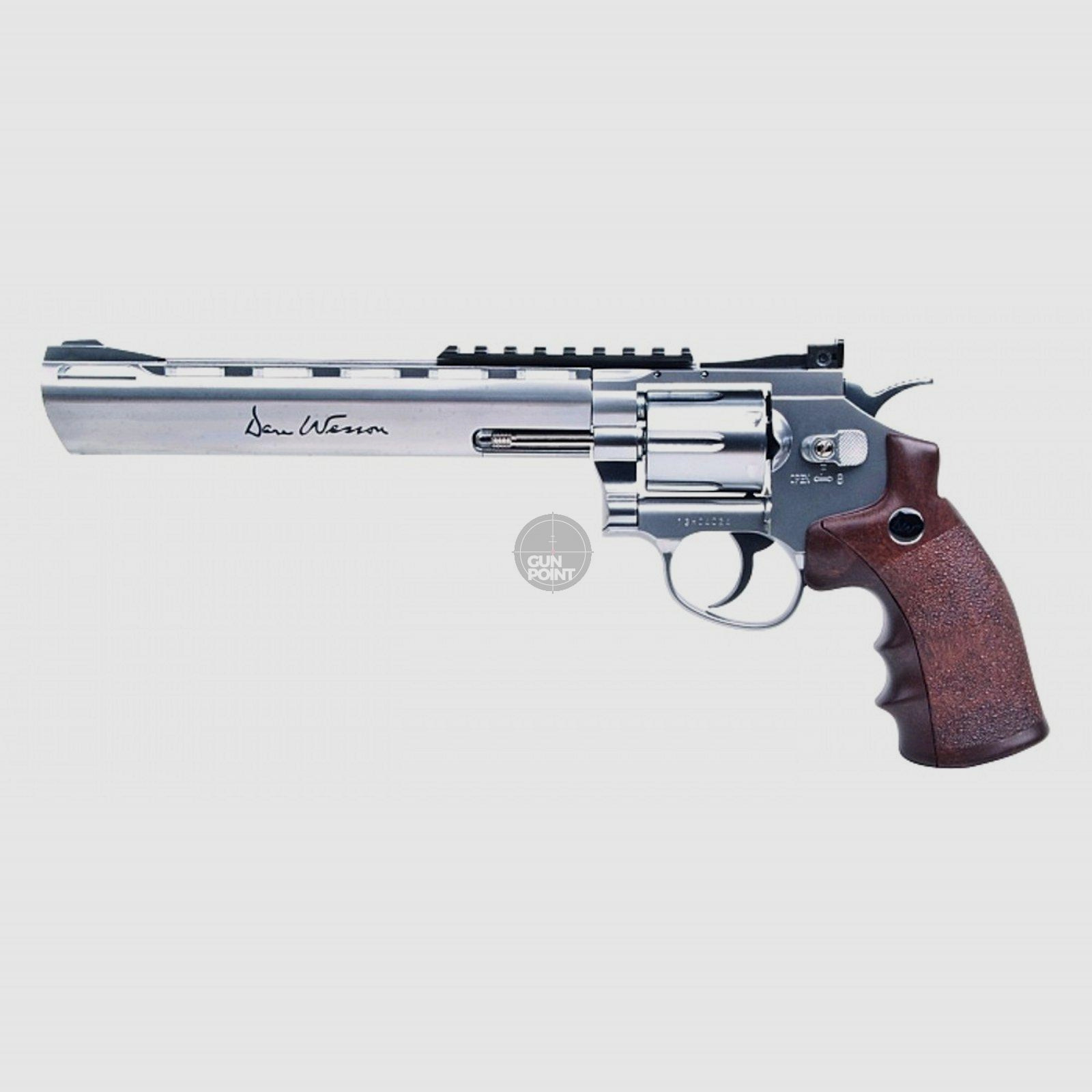 Luftpistole - Dan Wesson 8" Co2-System NBB Silber - Kal. 4,5 mm