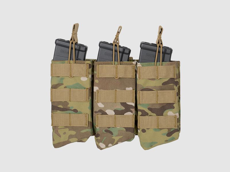 Open Top Triple 7.62x39 AK Mag Pouch - Multicamo