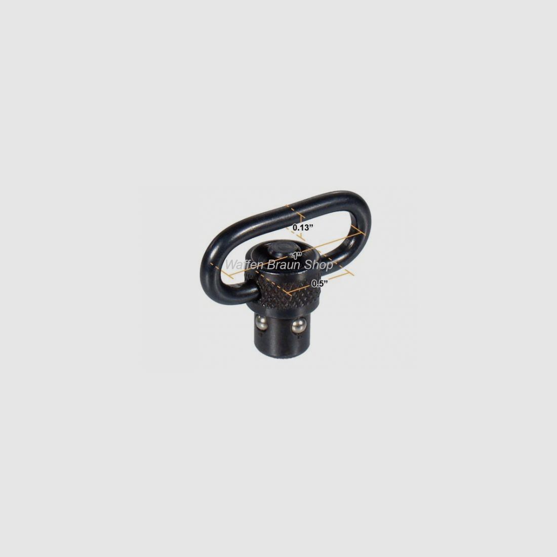 UTG Standard Push Button QD Sling Swivel, 1" Loop