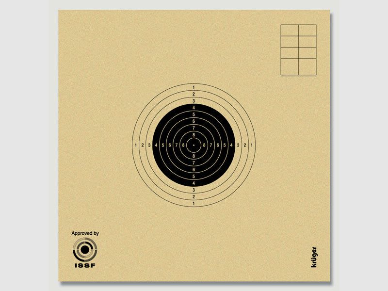 Krüger bersagli per carabina 10m a 1000