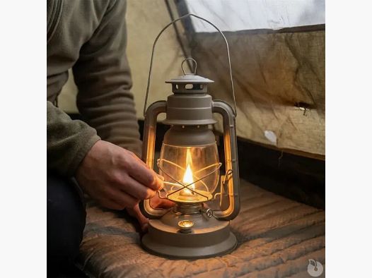 Lampe à pétrole crème ardoise avec mèche
