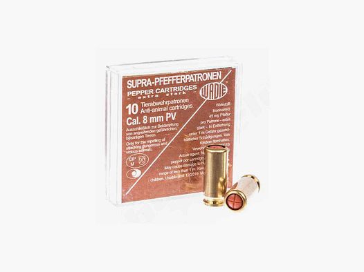 WADIE PV Supra pepper cartridge cal. 8mm bang 10 pcs