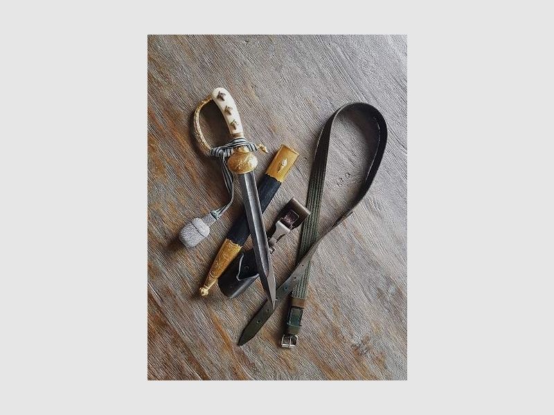 Hirschfanger III Reich aus Wk2 Original Eickhorn Solingen 