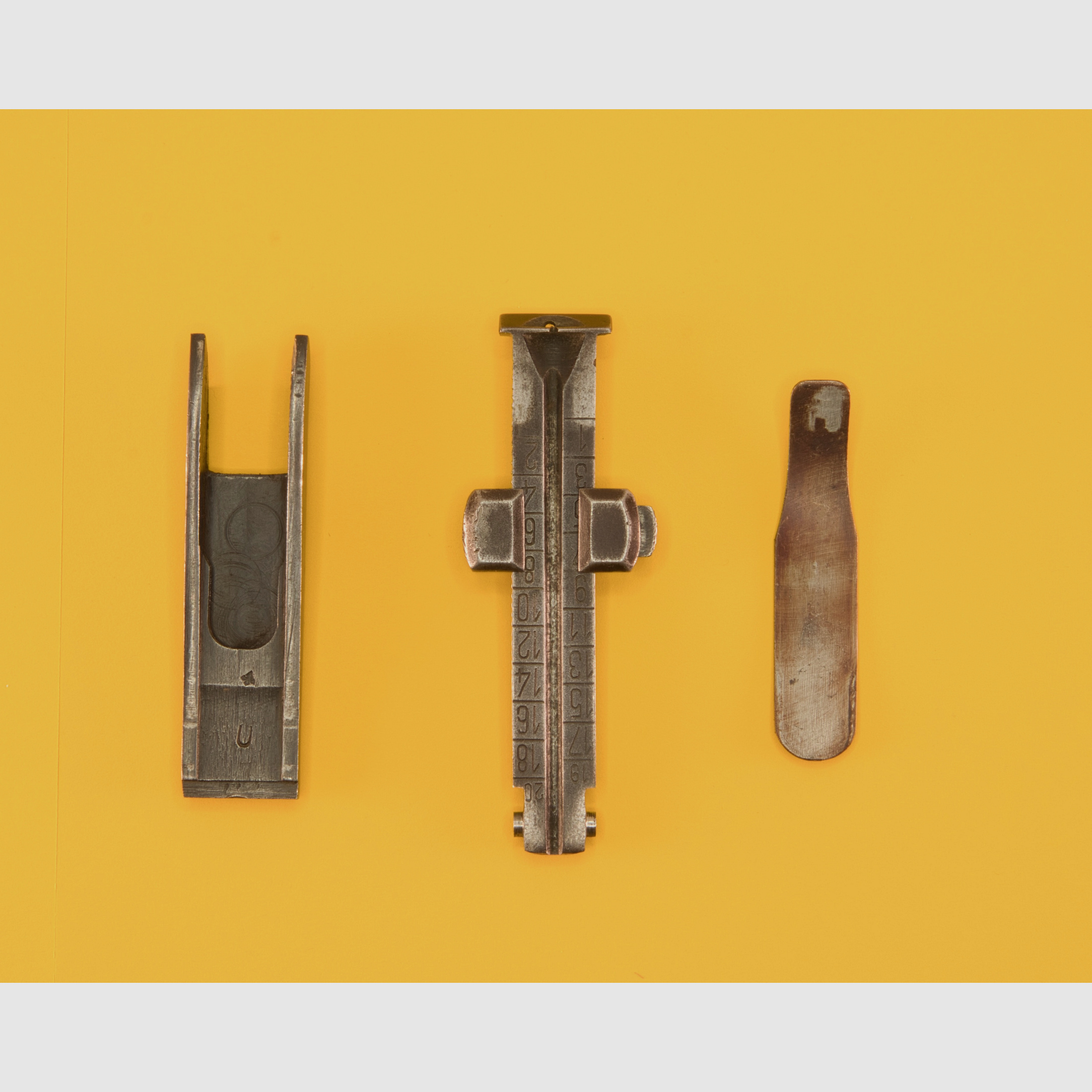 Carabine K98 avec clapet de visée, courbe de visée et ressort à lame