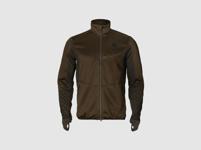 harkila Scandinavian fleece jacket Willow Green/Deep Brown L