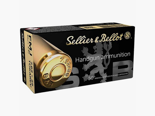 SELLIER & BELLOT Pistolenmunition 7,62x25 Tokarev VM 85 grs 50 Stk     5,5 g