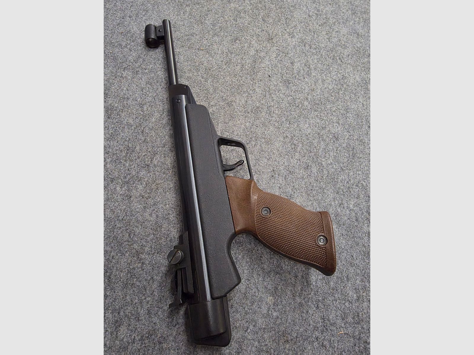 Para coleccionistas, pistola de aire comprimido Diana modelo 5 G pistola Cal. 4,5mm Diabolo Knicker en estado como nueva