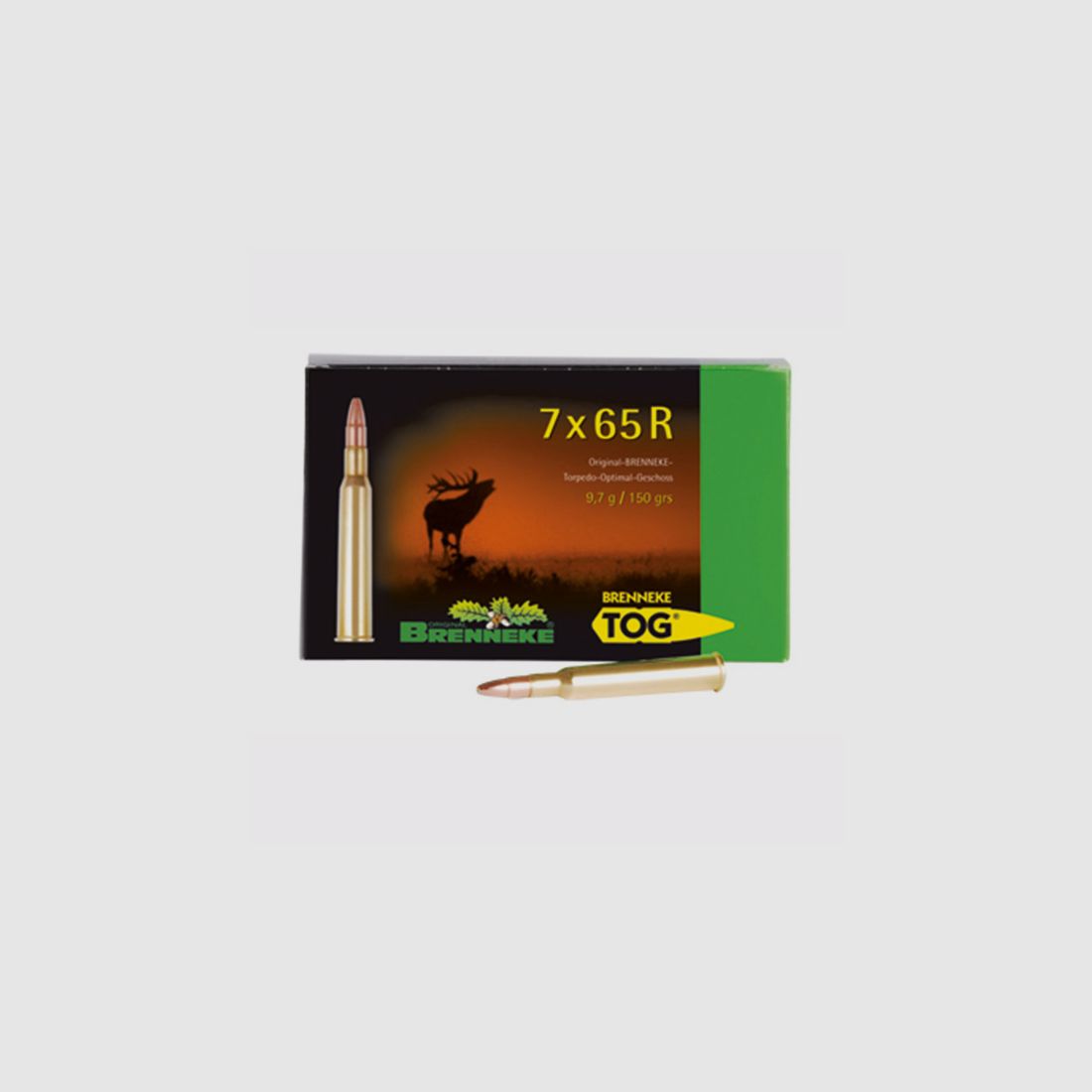 Brenneke 7x65 R 150GR TOG 20 patronen