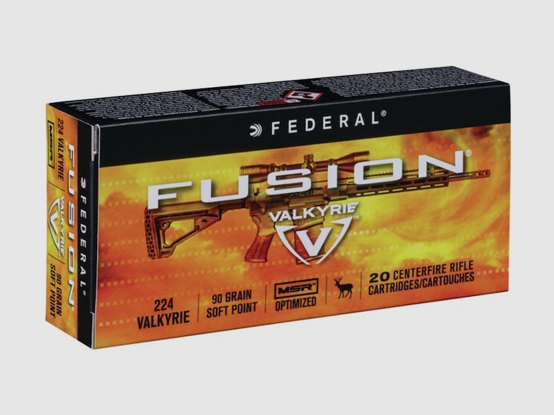 Federal Fusion .224 Valkyrie 90GR JSP 20 Patronen