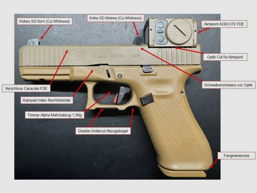 Glock Glock 17 Gen5 FS / FXD "FR Coyote