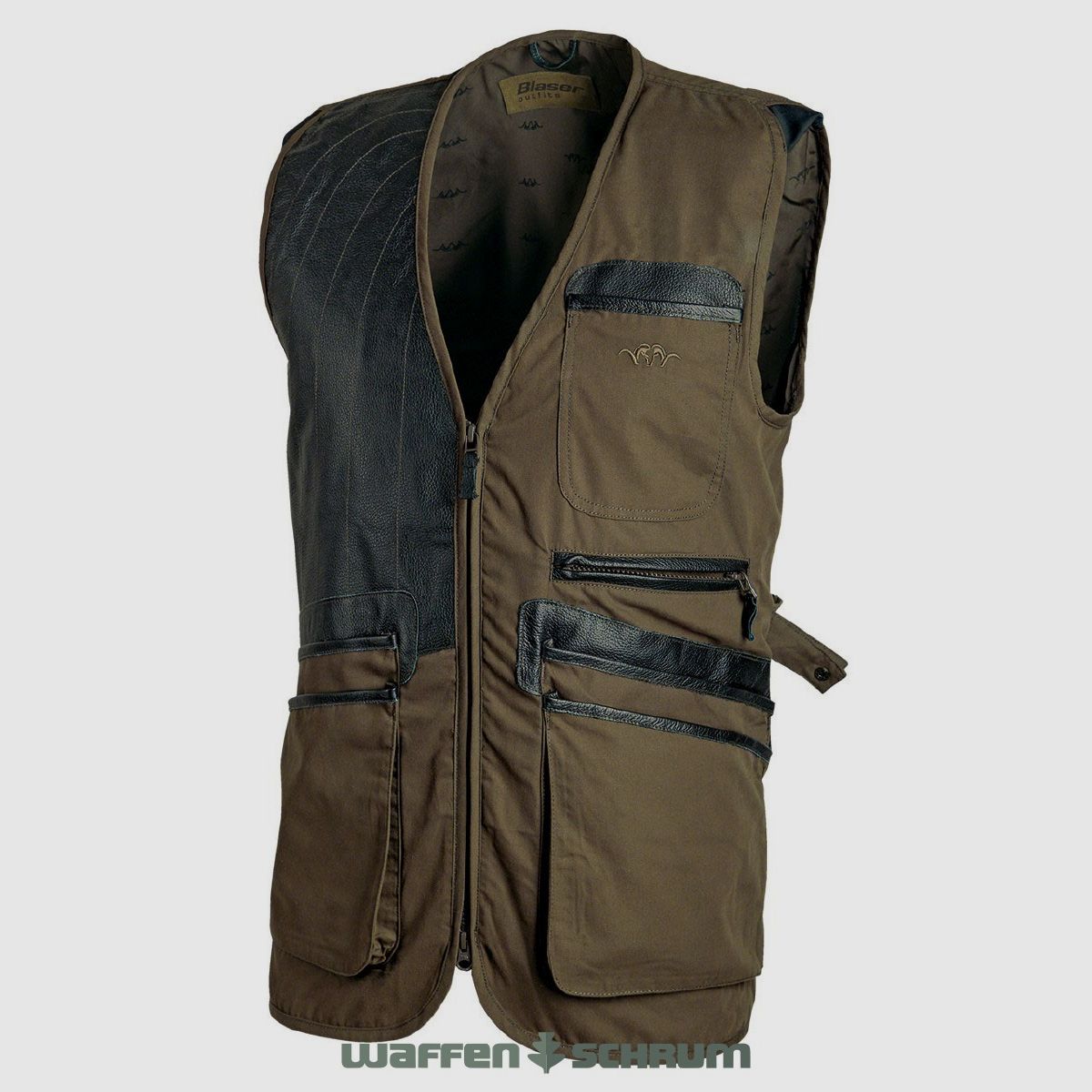 Blaser Ganzjahresschiessweste links Braunolive