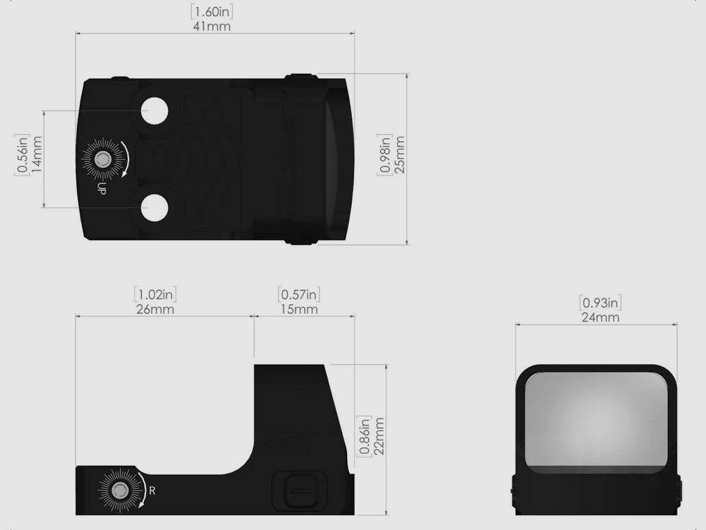Zero Tech THRIVE MICRO HD 3 MOA - THDM21 - RMSc red dot vizier, afbeelding 4 van 4