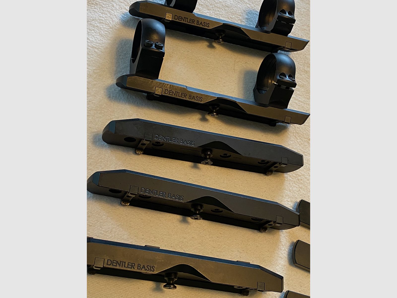 Rail de montaje Dentler, Blaser, Zeiss, Blaser R 8, Klemm, Prisma, montaje, etc.