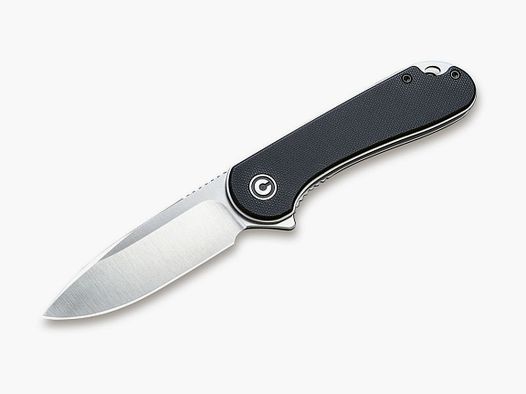 simple pocket knife Elementum Black D2 blade Deep-Carry clip G10