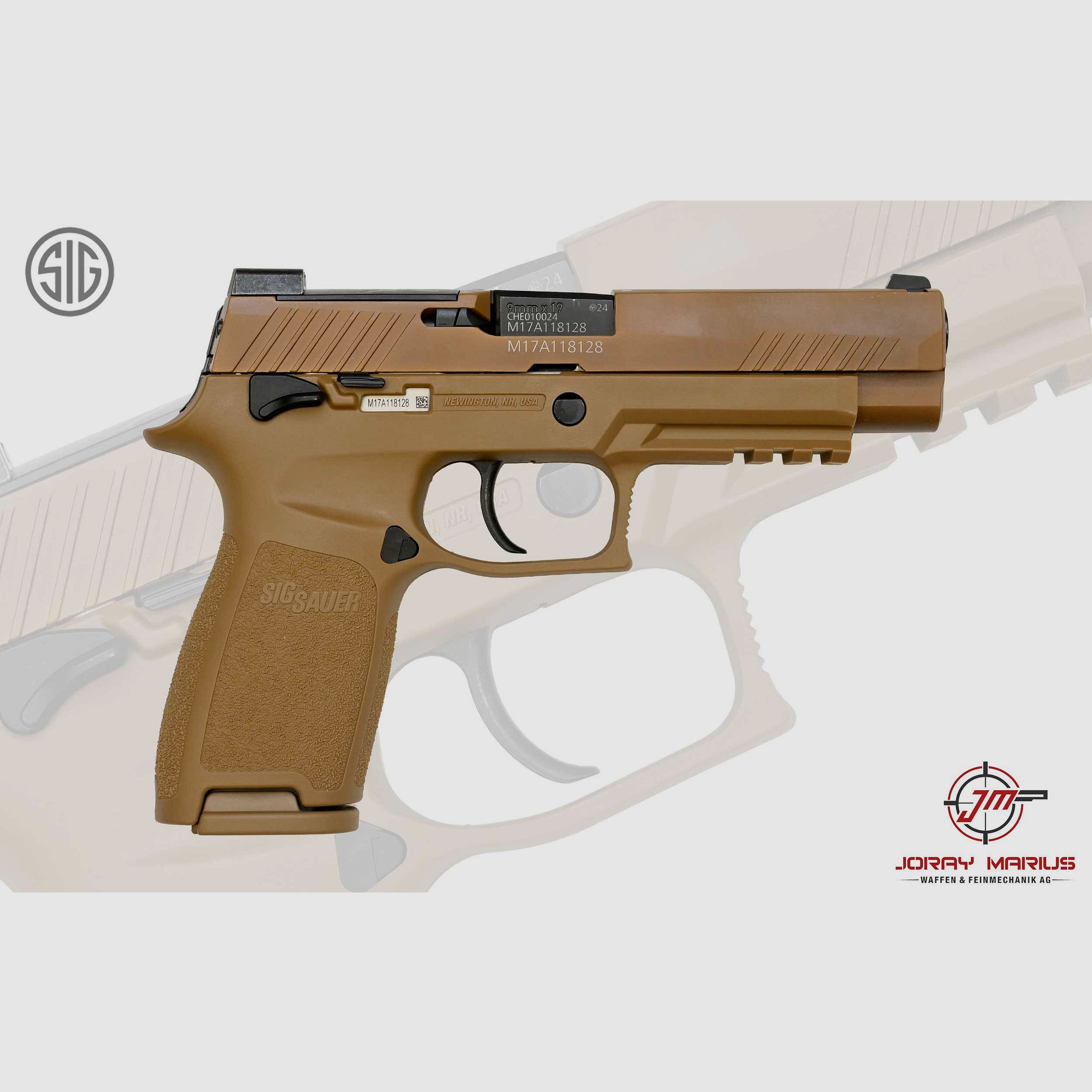 SIG Sauer P320 M17 FS US Army Coyote 9mm Para, image 1 of 2