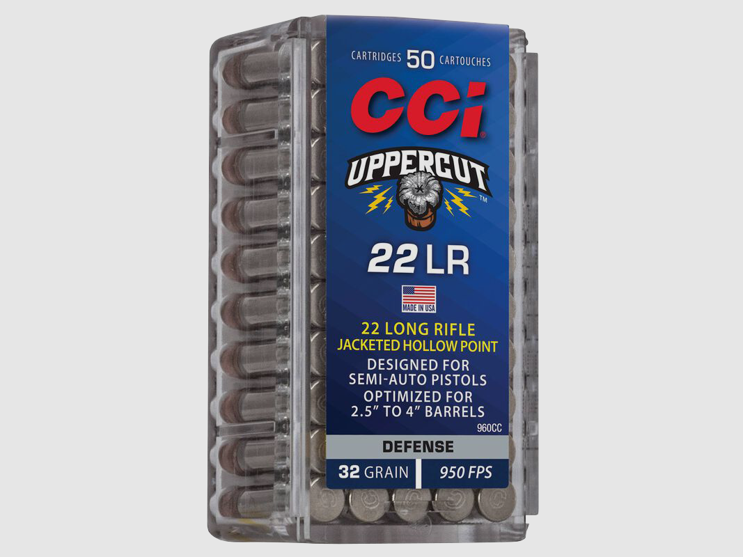 CCI .22 LR 2.10g Hollow Point Plated Uppercut Rimfire Ammunition, image 1 of 2