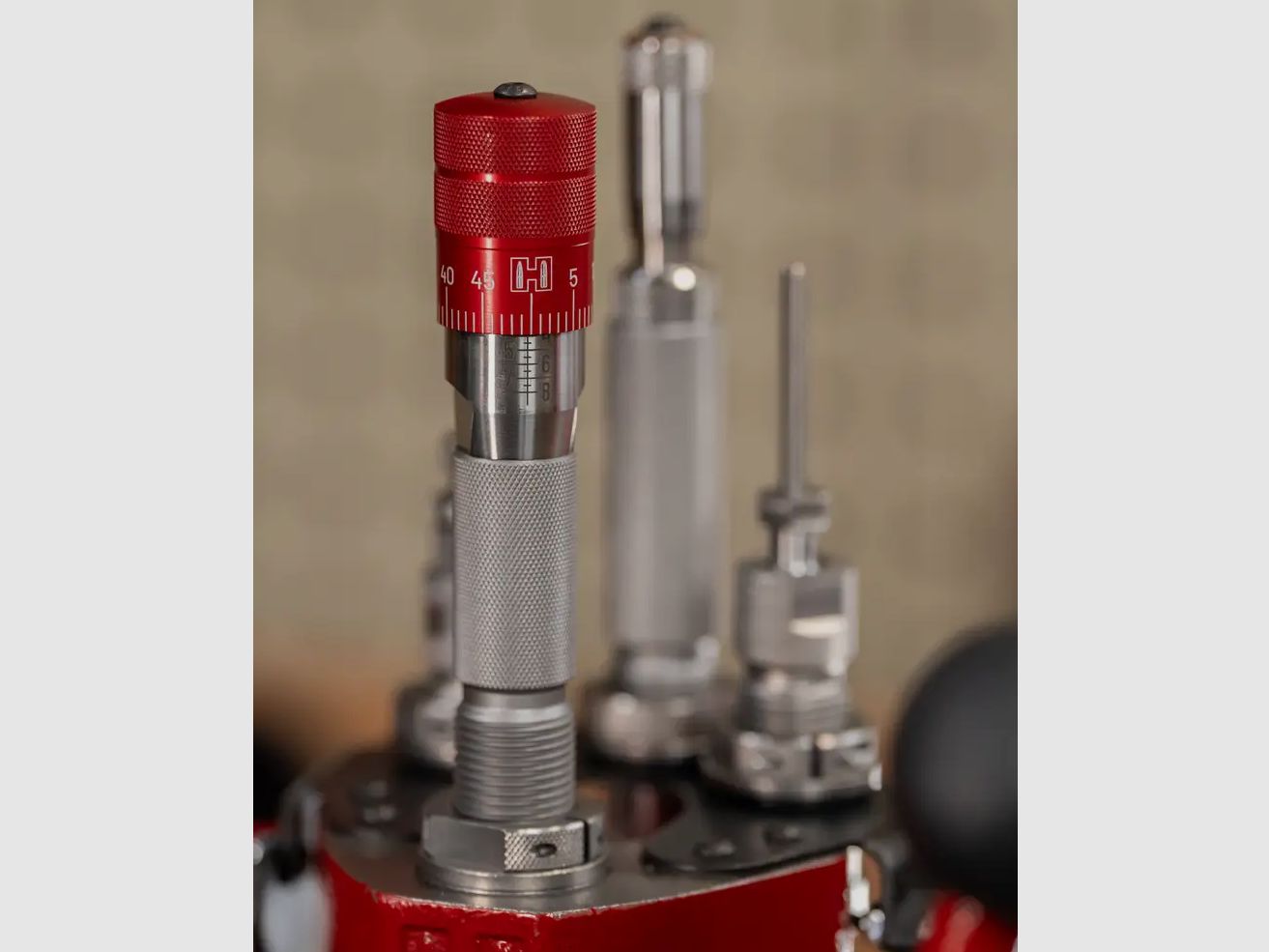 Hornady Click-Adjust Bullet Seating Micrometer / Mikrometer-Geschosssetzschraube mit Klickverstellung
