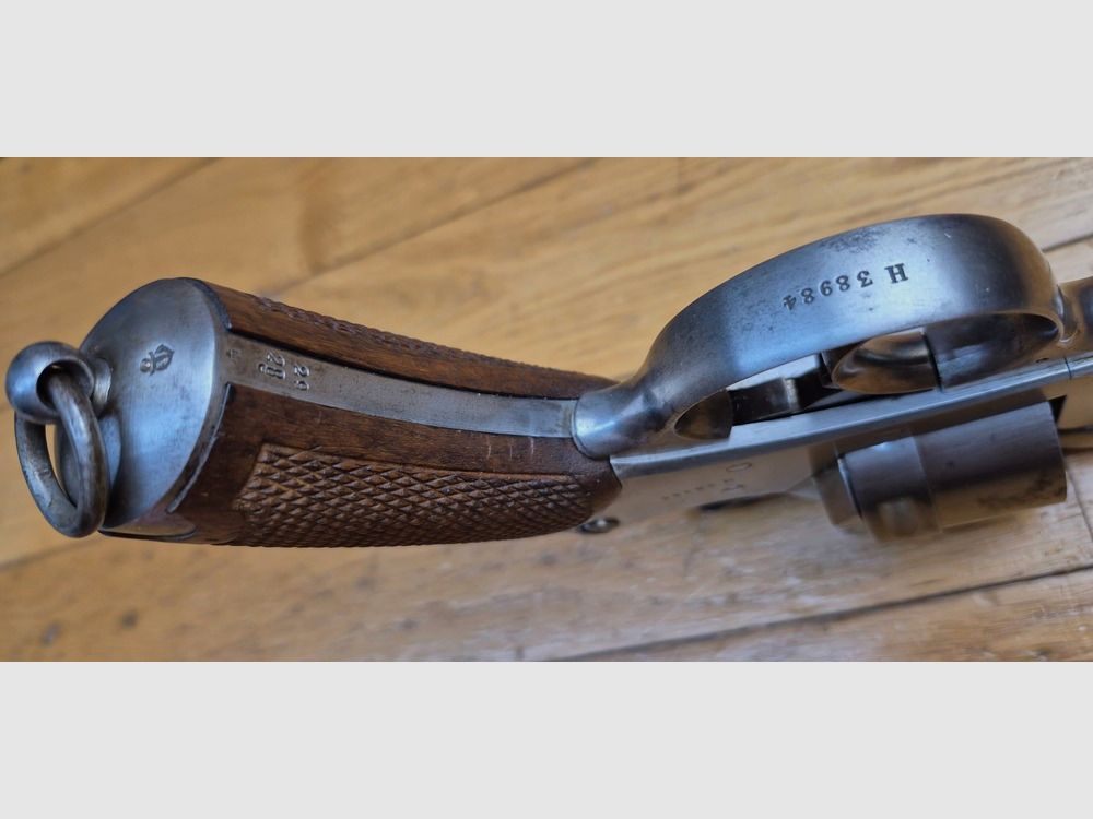 Sehr schöner Dienstrevolver Modell 1873 – Kaliber 11mm73 – Vollständig monomatrikuliert – Immer noch original strohgelb nach 145 Jahren! – MAS 1881 – Sehr gute Mechanik, schöner Lauf und schöne Kammern – TBE / TBE+, Bild 11 von 21