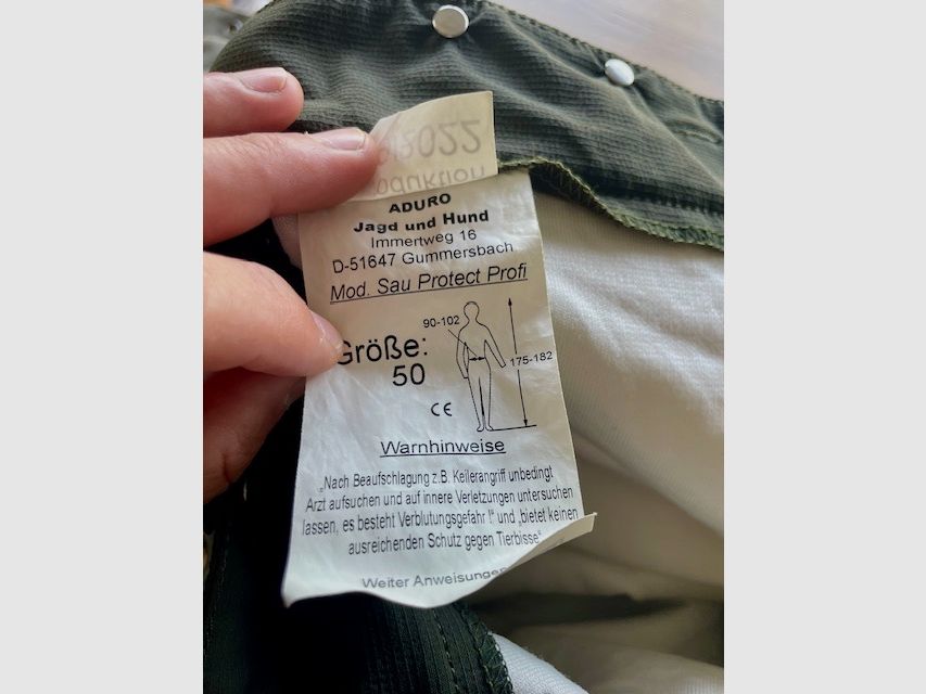 ADURO Sauenschutzhose Sau Protect Profi Größe 50 in grün, NEU