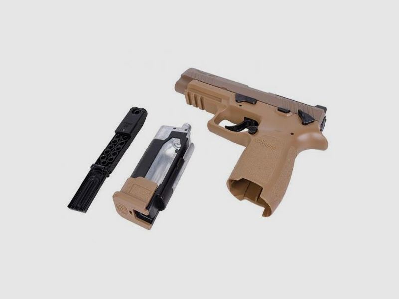SIG Sauer P320-M17 4,5mm Coyote Tan 20 Schuss Luftpistole, Bild 7 von 7