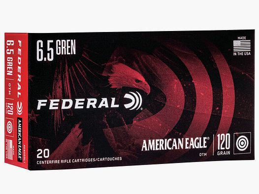 Federal American Eagle 6.5 Grendel 120GR OTM 20 cartridges