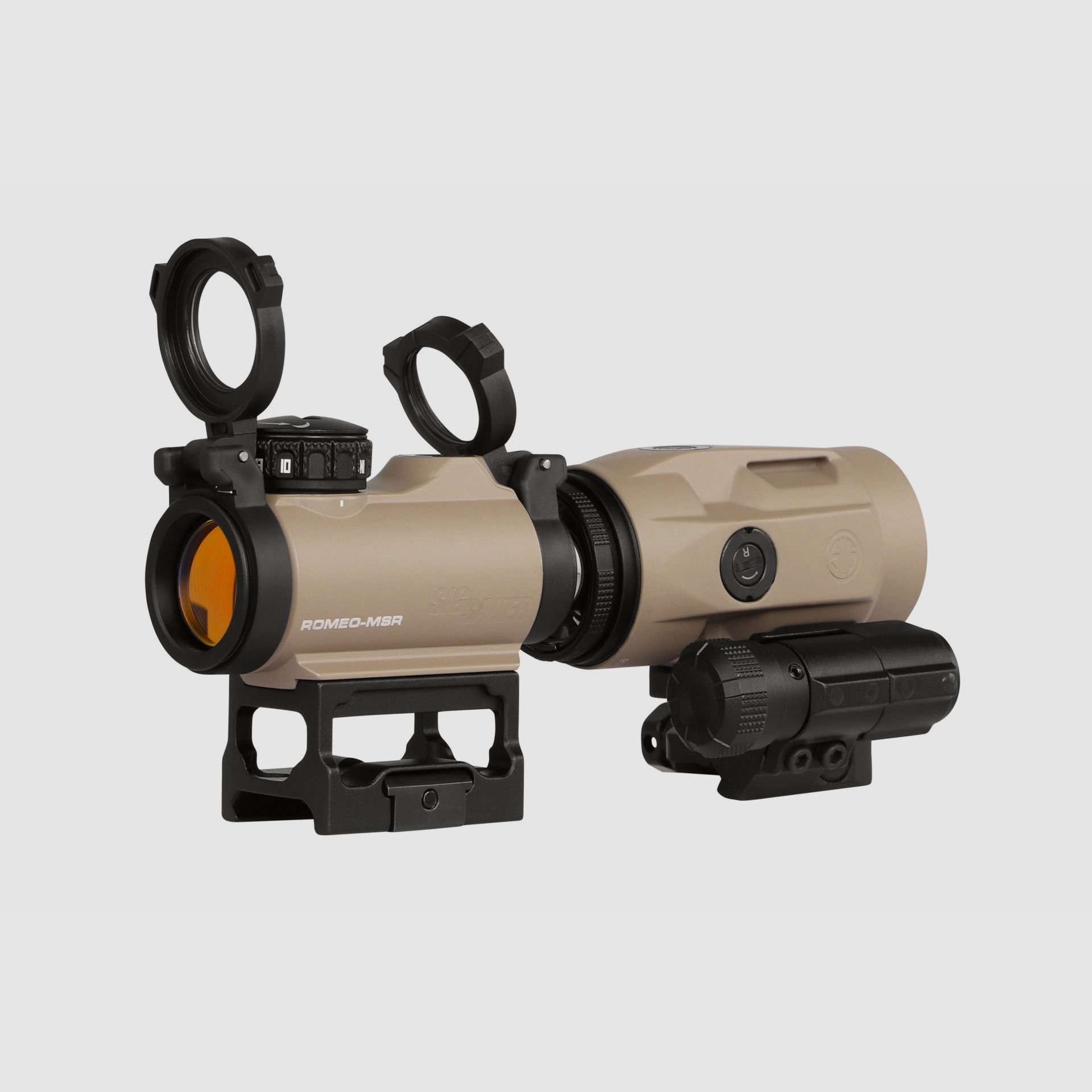 Sig Sauer SET ROMEO MSR 2 MOA and JULIET3 MICRO Magnifier 3x22 FDE SORJ72011