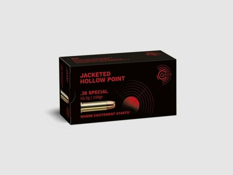 Geco 158grs JHP 50STK .38Special