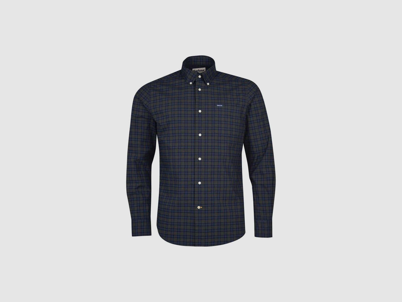 BARBOUR Lomond Tailored Shirt Olijf Nacht
