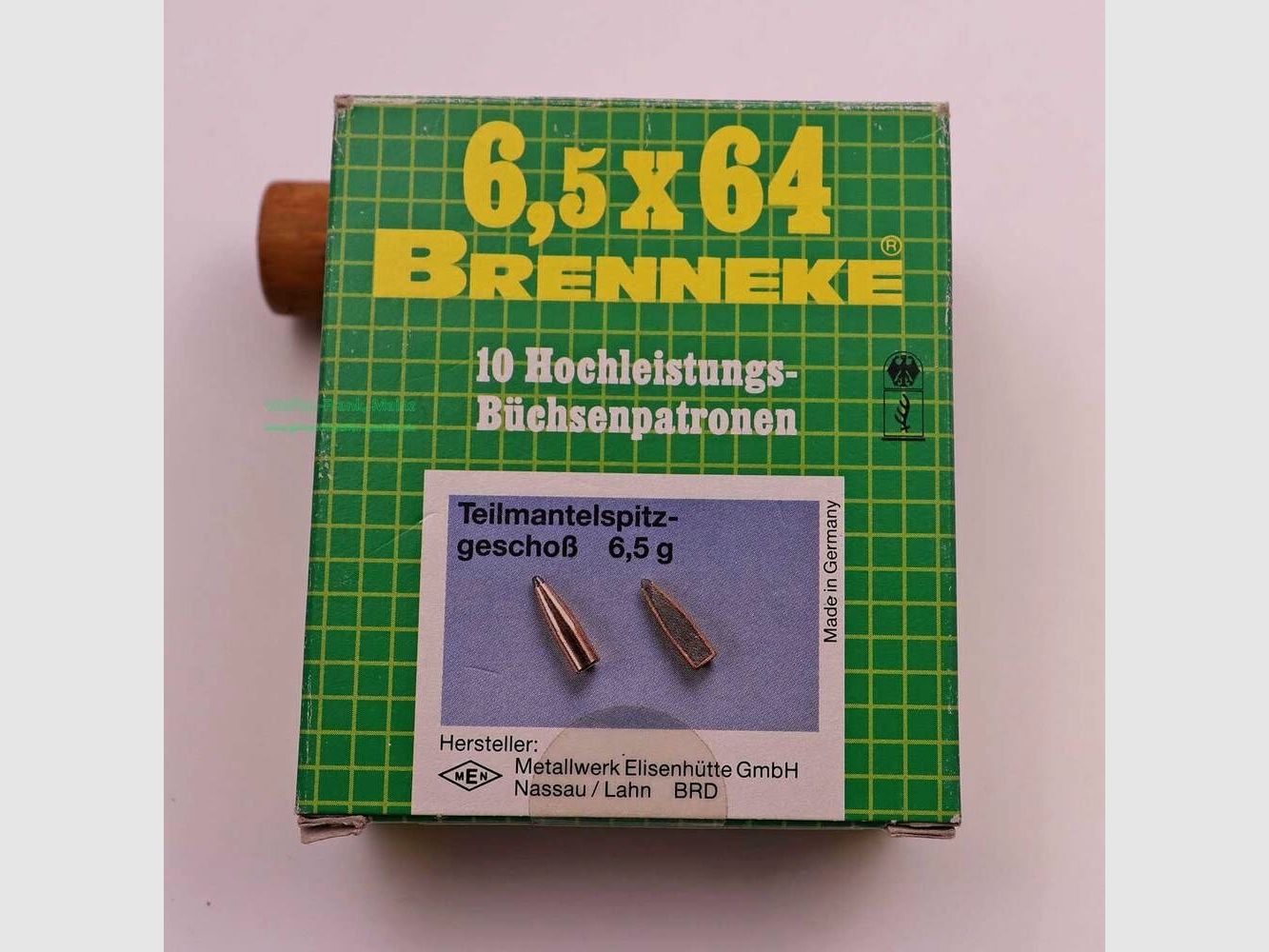 Brenneke - Langenhagen rifle cartridges 6.5x64