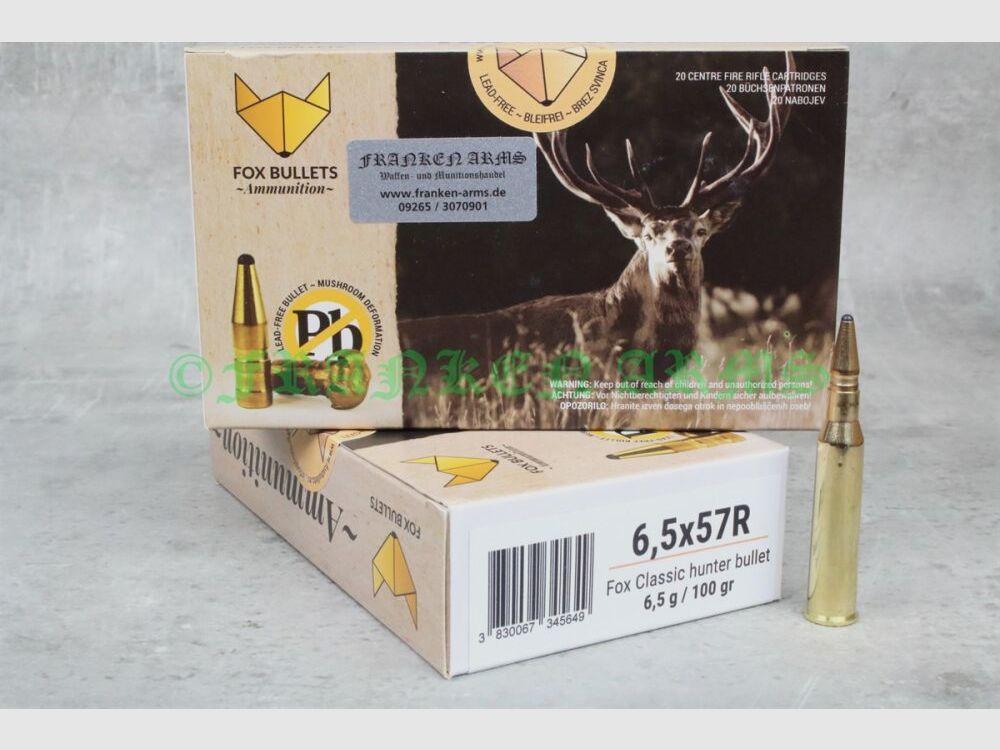 FOX Bullets Classic Hunter 6,5x57R 100gr. 6,5g 20 stuks staffelprijzen