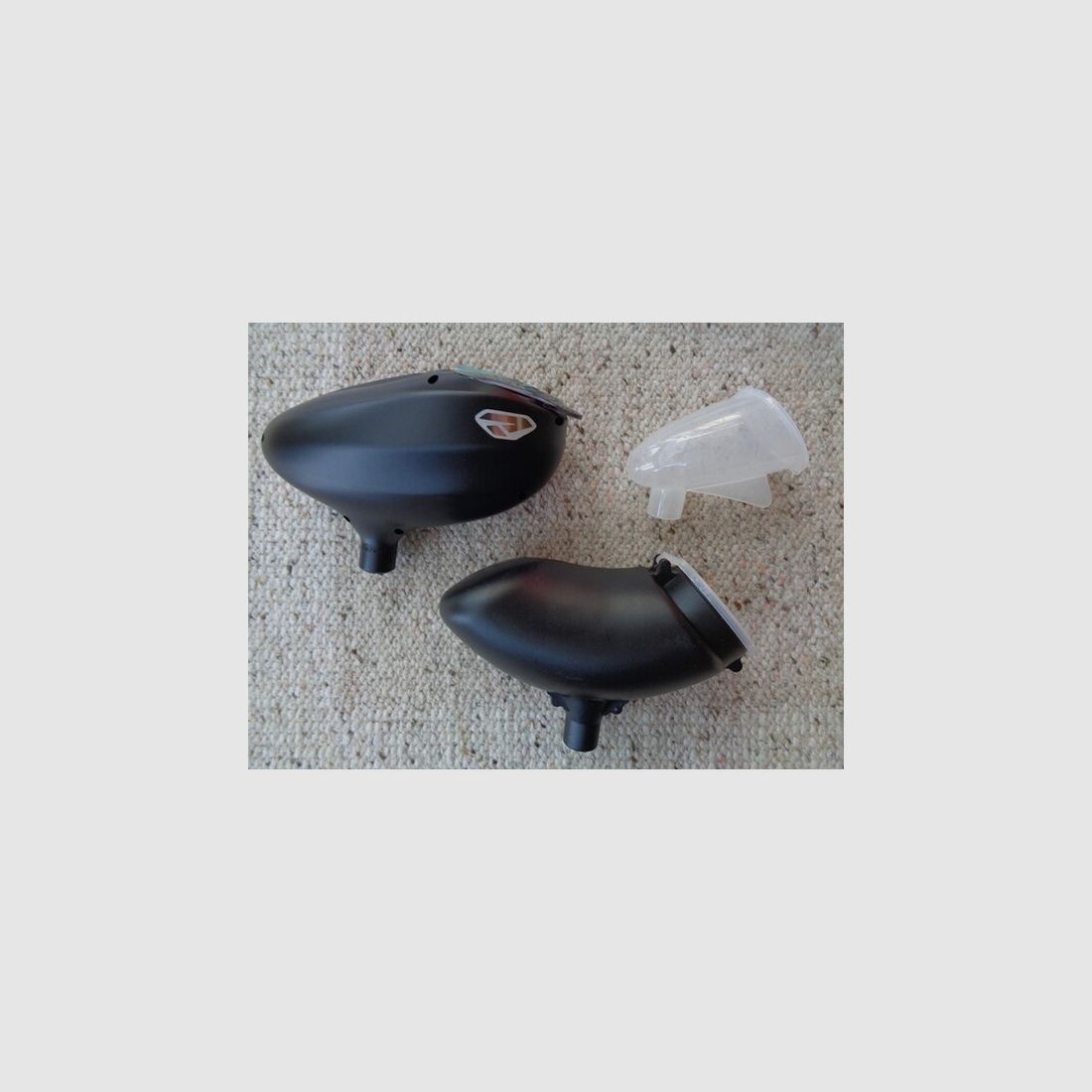 Set 3x verschiedene Paintball Hopper, unbenutzt/neu !
