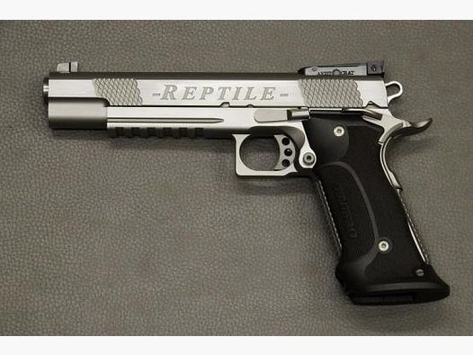 1911 Club 30 Reptile Pistol / Caliber .45 ACP / Silver CrN PVD Coated