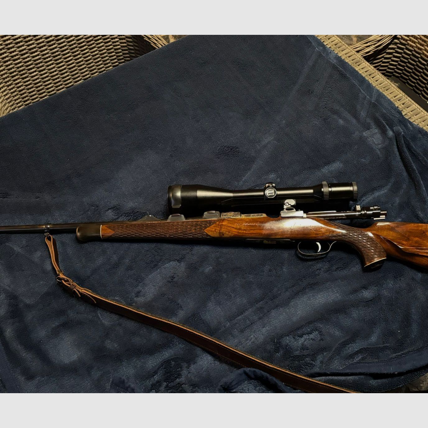 Josef Just Ferlach rifle .375 Holland & Holland