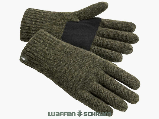 Gant en tricot en pin vert mousse Mel