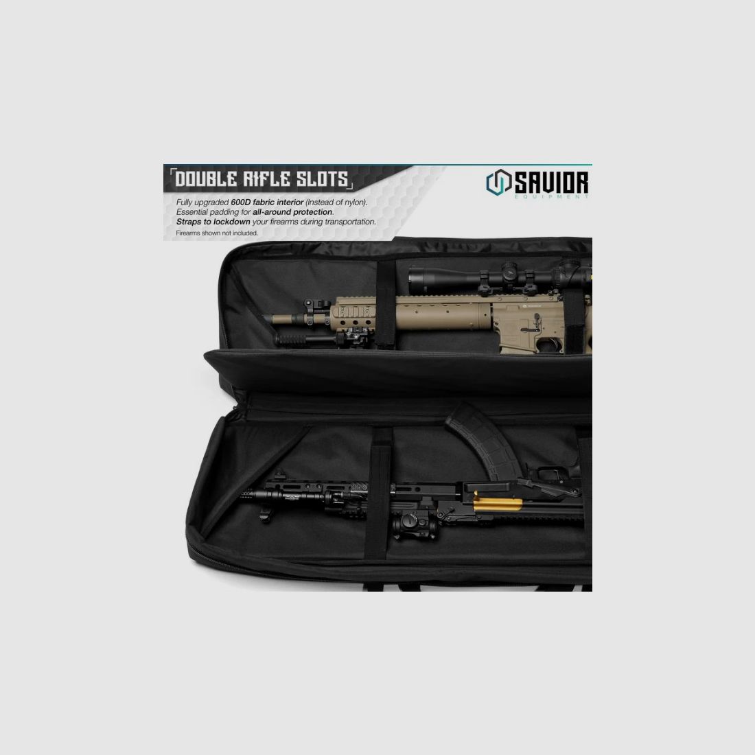 Savior – Urban Warfare Double Rifle Bag / 55 Inch / Grey, Bild 3 von 5