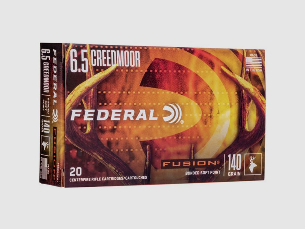 Federal Kugelmunition .6,5 Creedmoor Fusion Rifle Soft Point 140 gr