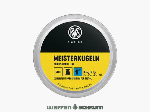 RWS Meisterkugeln 0.53g 4.49mm Professional Line