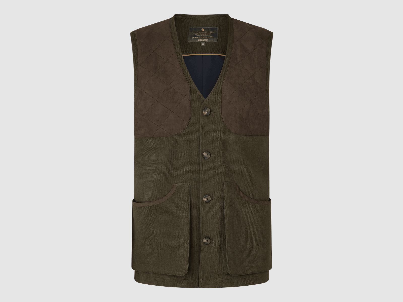 Seeland Woodcock Royale Gilet Uomo Oliva Ombreggiato 50